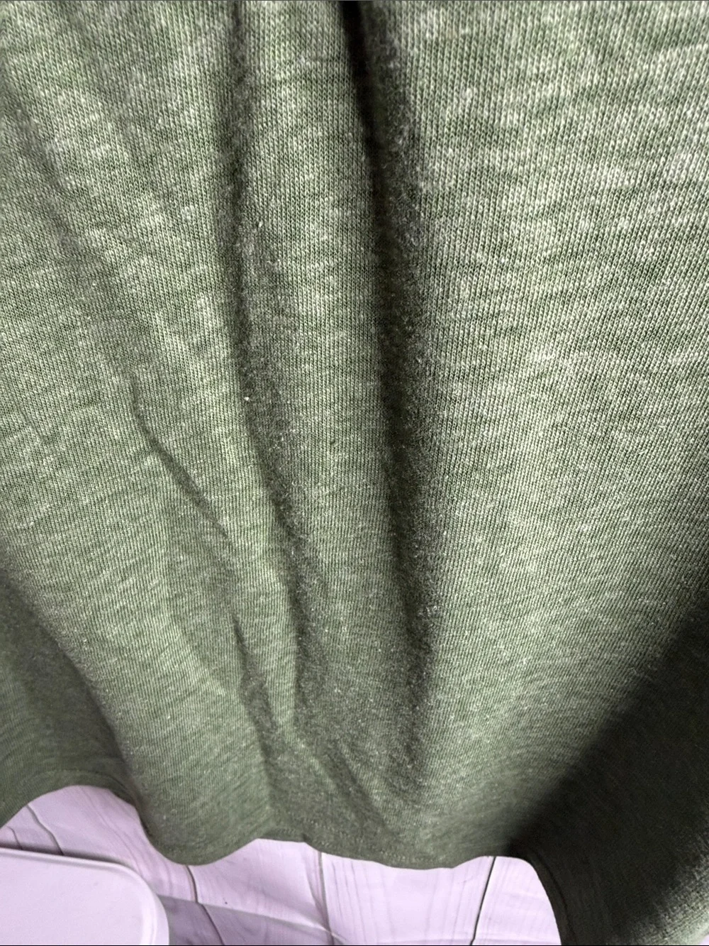 Old Navy linen blend Olive Green V-Neck Short Sleeve Top large